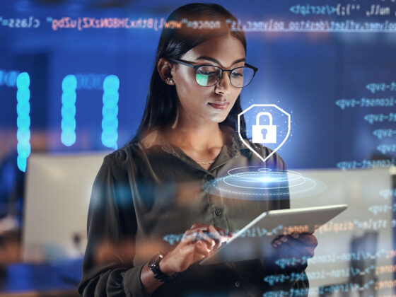 woman with data analysis safety - HotelREZ